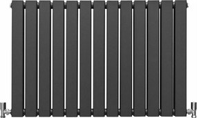 Grzejniki panelowe designerskie, antracytowo-szare, 600 mm x 910 mm