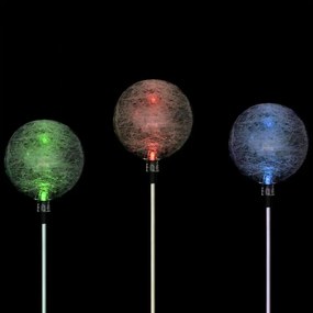 Lampa ogrodowa Garth solarna LED w kształcie kuli (zmienia kolory)