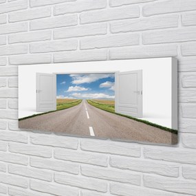 Obraz na płótnie Surrealistyczna Droga do Drzwi