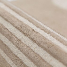 Wełniany dywan tkany ręcznie w naturalnym kolorze 150x240 cm Lozenge – Flair Rugs