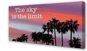 Duży obraz na płótnie Palmy o Złotej Godzinie