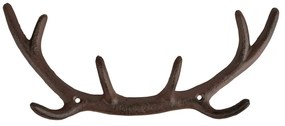 Brązowy metalowy wieszak ścienny Antlers – Esschert Design