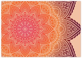 Obraz na szkle - Mandala sztuka (70x50 cm)