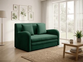 Rozkładana 2-osobowa sofa ARIO NUBE, ciemnozielona