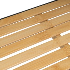 Czarno-naturalny bambusowy regał 41x77 cm – Casa Selección