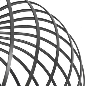 Inteligentna lampa sufitowa czarna 39 cm z Wi-Fi G95 - Johanna