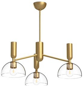 Alora Mood ALM-JUDE3-GD-CL - Żyrandol na drążku JUDE 3xE27/60W/230V mosiądz