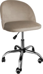 Fotel obrotowy COLIN krzesło biurowe fotel ergonomiczny do biurka : Kolor Stelaża - Chrom, Kolor tkaniny - VELVET - MG09, Typ siedziska - Siedzisko obrotowe 360°, Typ tkaniny - Velvet