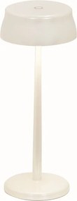 Lampa stołowa LED Zafferano Sister Light Wi-Fi Smart, perłowa biel, ładowalna i ściemnialna - 2200-2700-3000-4000 K, 3,2 W, wys. 33 cm