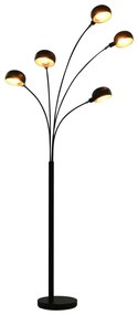 Czarno-złota lampa zodiac podłogowa regulowana - 3X EX184 P5-E74