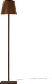Lampa podłogowa Poldina Corten 230V z wtyczką 28x150cm – nowoczesny design aluminiowy