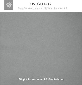 Zapasowy dach pawilonu Outsunny do metalowych pawilonów pawilon ogrodowy namiot imprezowy namiot ogrodowy poliester 3x4 m jasnoszary