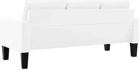 3-osobowa biała sofa z ekoskóry M0-M28
