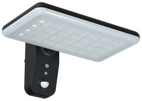 LED solarny kinkiet z czujnikiem LED/15W/3,2V 4000K/6000K IP65 czarny