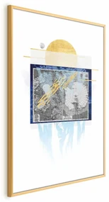 Plakat Antarktyda 60x90cm z ramą złotą bez marginesu ARTGEIST B
