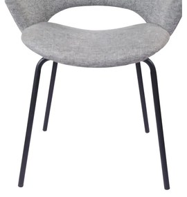 Jasnoszare krzesła zestaw 2 szt. Rowley – Unique Furniture