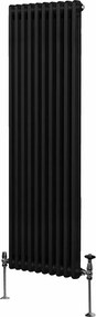 Tradycyjny grzejnik 2-kolumnowy - 1800 x 472 mm - czarny