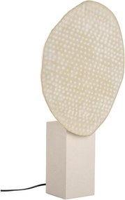 Beżowa metalowa lampa stołowa z metalowym kloszem (wysokość 57 cm) Neev – Bizzotto