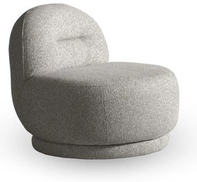 Jasnoszary fotel Ovo – Miuform