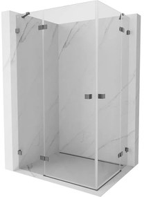 Mexen Lunar Duo kabina prysznicowa uchylna lewa 120 x 70 cm, transparent, gun metal - 834-120L-070P-95-00