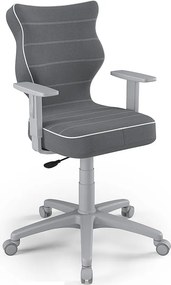 Młodzieżowe krzesło do biurka Duo Grey rozmiar 5 (146-176,5 cm)