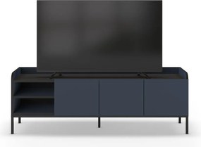 Niebieska szafka pod TV 160x55x42 cm Adara – Marckeric