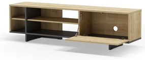 Szafka pod TV w dekorze dębu 160x44 cm Cequoia – Marckeric