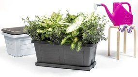 Bama Wielkogabarytowa skrzynka ogrodowa Legno antracyt, 60 x 30 x 25 cm, 60 cm