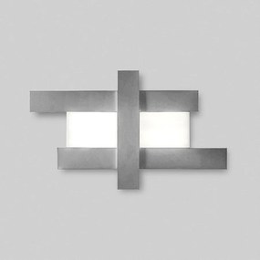 Nowoczesna lampa ścienna LED o mocy 50 W - geometryczna konstrukcja stalowa, ciepłe światło 3000 K, 2620 lm, szerokość 104 cm, IP20