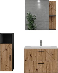 Zestaw mebli łazienkowych antracyt/artisan 80x44.6x57 irma