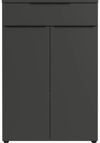 Antracytowa wysoka komoda 81x120 cm Mailand – Germania
