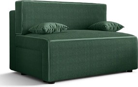Ciemnozielona tapicerowana sofa rozkładana S8-R27