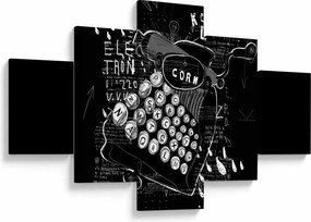 Obraz - Rysunek w stylu Banksy (125x70 cm)