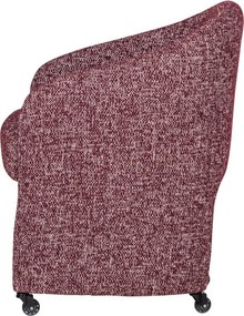 Bordowe tapicerowane krzesło biurowe Cordo – WOOOD