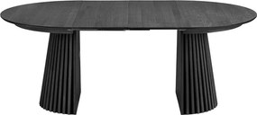 Okrągły rozkładany stół z dodatkowym blatem z blatem w dekorze dębu ø 120 cm Osaka – House Nordic