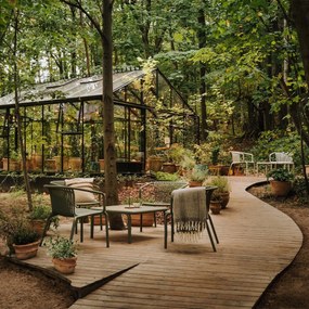 Kwadratowy stolik do ogrodu Brene 80 cm, z tworzywa