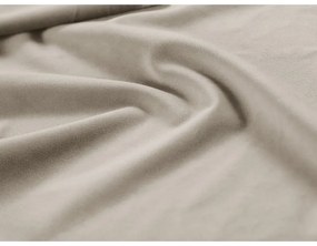 Beżowe tapicerowane łóżko dwuosobowe ze schowkiem/bez zagłówka ze stelażem 200x200 cm Susan – Micadoni
