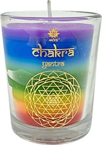 Arome Świeca wotywna 60 g, w szkle, 7 czakr, drzewo sandałowe