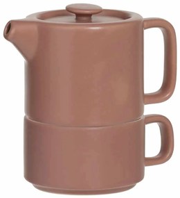 Dzbanek do herbaty z filiżanką NATURAL, 800 ml