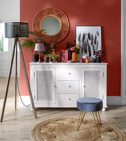 Dywan dekoracyjny z juty, Ø 80 cm, okrągły