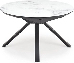 Okrągły stół rozkładany z marmurowym blatem Vertigo