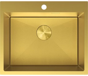 Mexen Solix zlewozmywak stalowy 1-komorowy 600 x 500 mm, złoty HC - 6408601000-55HC