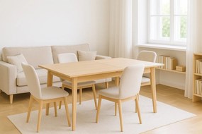 Stół rozkładany ROBUST Dąb do Salonu Jadalni 180-265 x 100 x 76 cm, Prostokątny
