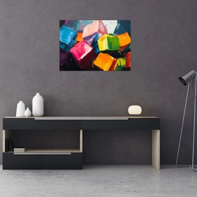 Obraz - Kolorowe kostki (70x50 cm)