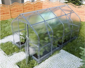 Szklarnia z poliwęglanu KLASIKA Drop 10m2 2,5m x 4m 6mm - Konstrukcja stalowa