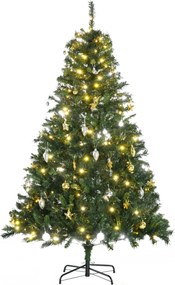 Homcom Choinka 180 Cm Jodła 200 LED 745 Gałęzi | Aosom PL