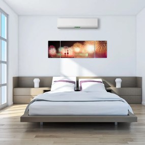 Obraz fajerwerków (170x50 cm)