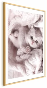 Plakat Miłośnik wypoczynku 29,7x42 cm z ramą złotą z marginesem ARTGEIST B