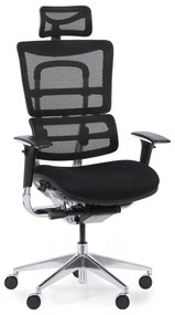 Wielofunkcyjne krzesło biurowe WINSTON SAB, czarny