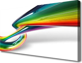 Obraz na płótnie Tęczowa Ekspresja Artystyczna